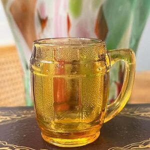 Amber Whiskey Barrel Shot Glasses 2.25" Or toothpick Holder